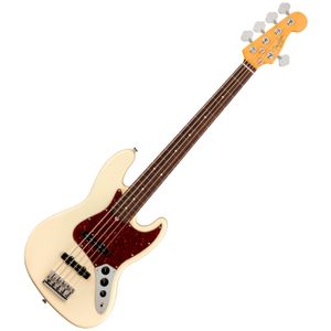 Bajo eléctrico Fender American Professional II V Jazz Bass Palorosa - Olympic White